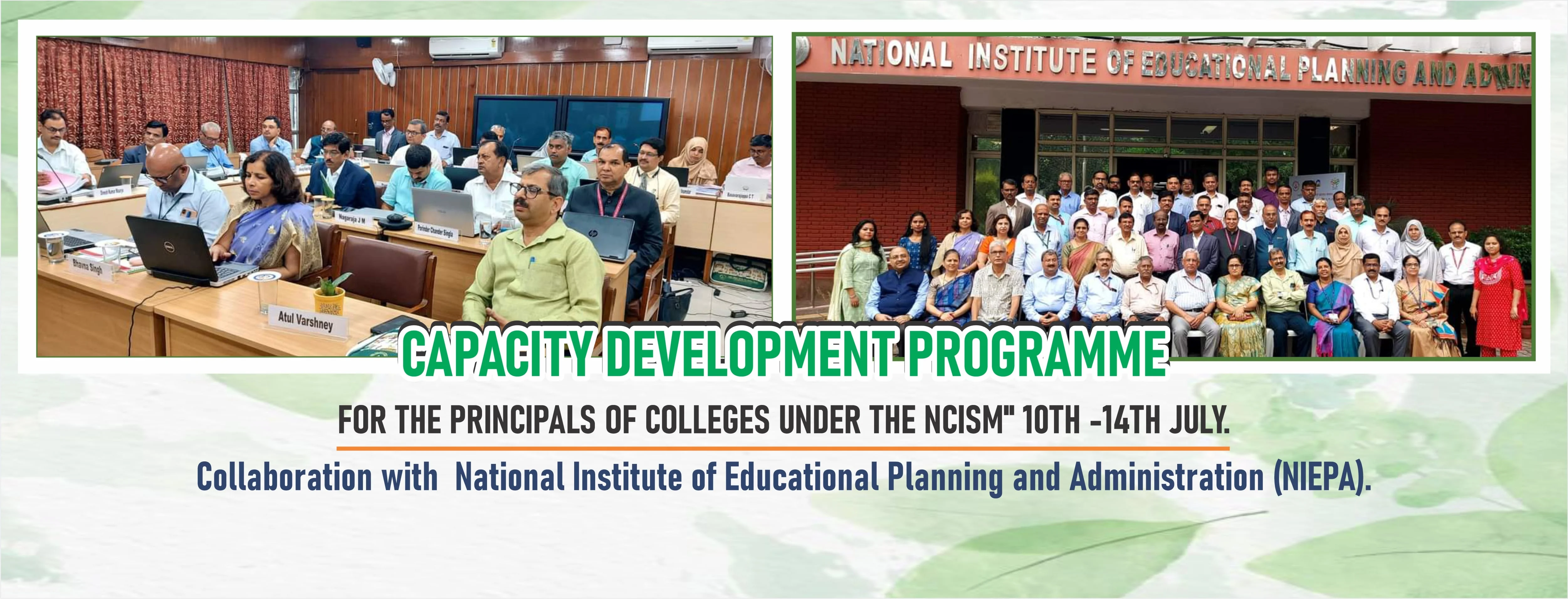 Capacity Development Programme their are several Principals of Different Colleges