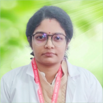Dr. Amritha Aravind at GS Ayurveda Medical College